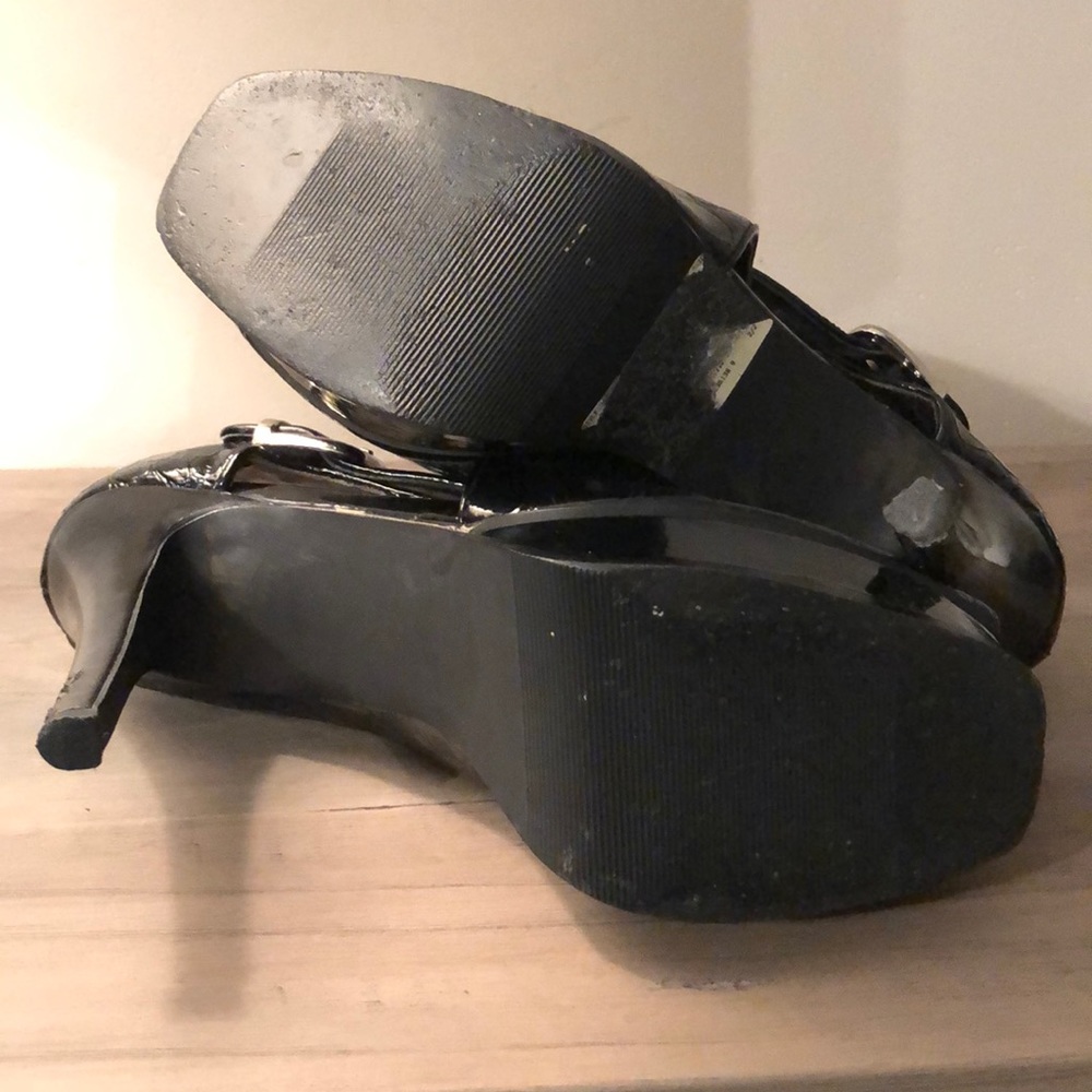 Steven Madden Patent Lthr Platform Peep Toe Heel - image 7